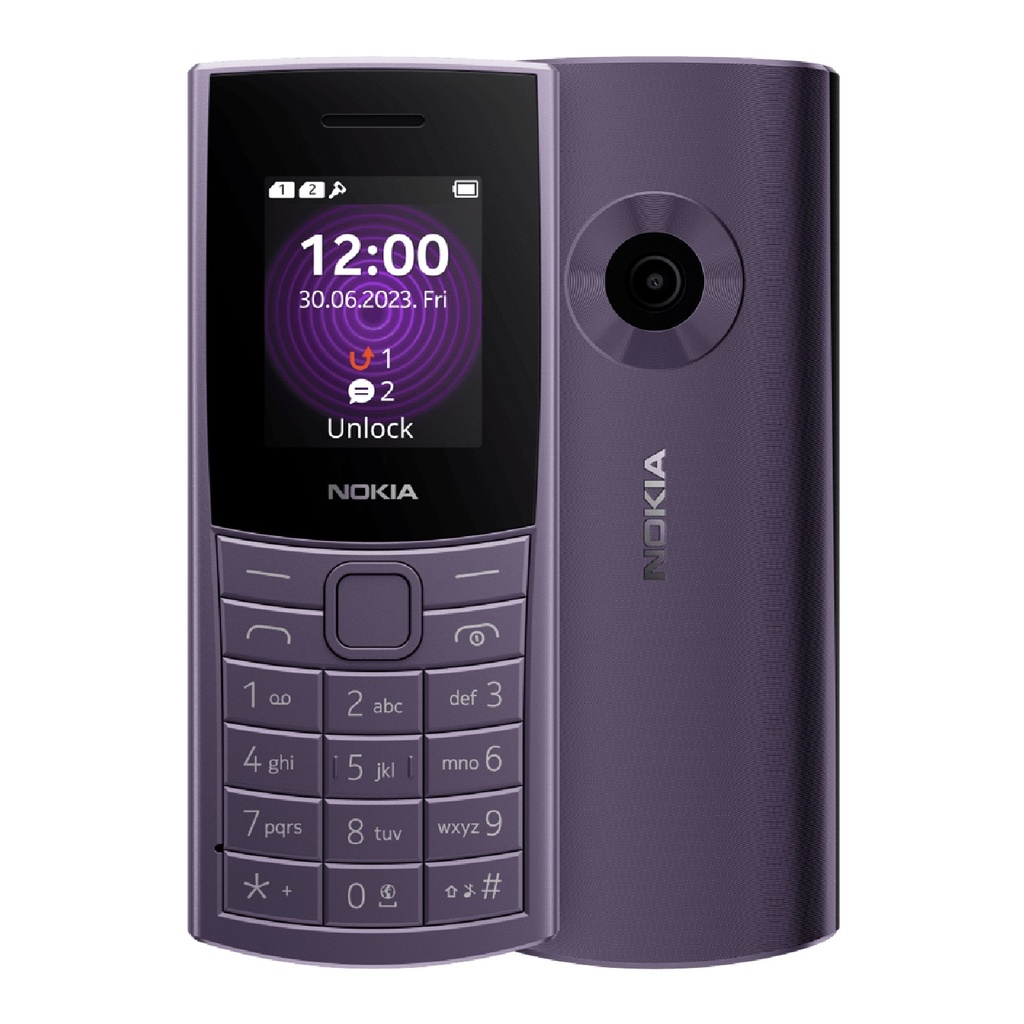 [6438409087294] 6438409087294 Nokia 110 4G 128MB - Purple (1GF018NPF1L01)*AU STOCK*, 1.8", 48MB/128MB, Dual SIM, 1450mAh, 2 Years Warranty