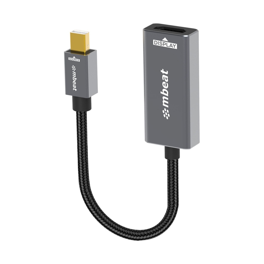[9346396003630] 9346396003630 mbeat Tough Link Mini DisplayPort to HDMI Adapter  Seamless Connectivity  HDMI Version: 1.3  1080p@60Hz HD display Package Weight: 42.5g