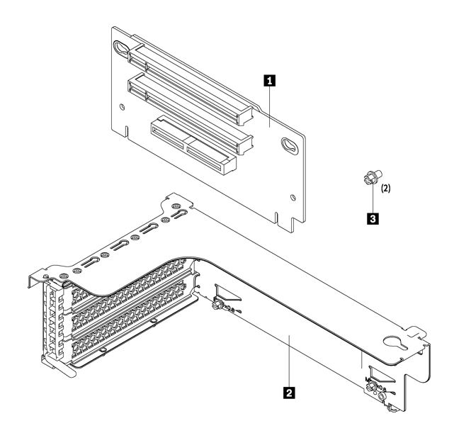 [SVL-7XH7A02680-D] SVL-7XH7A02680-D LENOVO ThinkSystem SR550/SR590/SR650 x8/x8/x8ML2 PCIe FH Riser 1 Kit