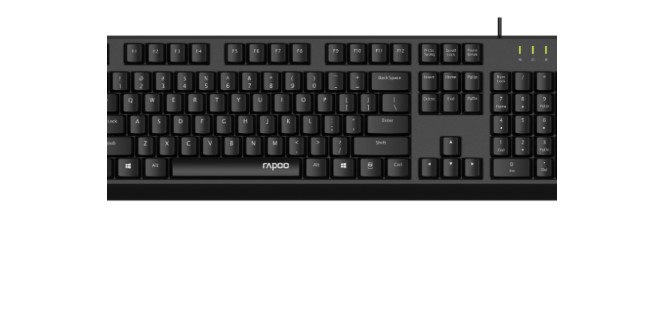 [6940056122483] 6940056122483 RAPOO NK1900 Wired Keyboard, Entry Level, Laser Carved Keycap, Spill-Resistant, Multimedia Hotkeys ~ NK1800