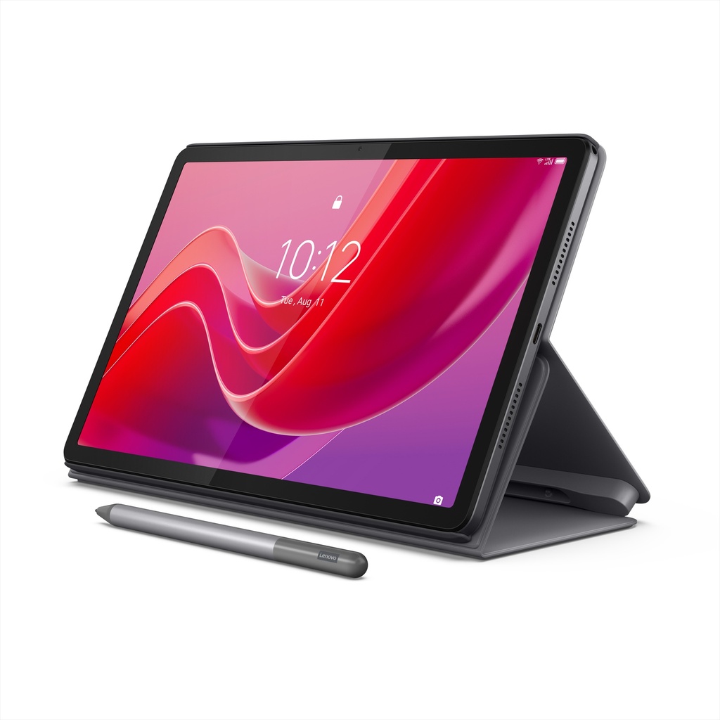 [197532317277] 197532317277 Lenovo Tab M11 Folio Case - Grey (ZG38C05461), Brimless Style, Dop Proof, Dust-Resistant, shock-Resistant, stand mode, 1 Year Warranty