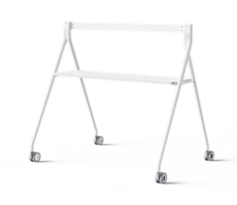 [6938818316447] 6938818316447 Yealink Floor stand for MeetingBoard 65" with Tray, Fit for Yealink MeetingBoard 65", Wheeled for easy transport Stable, Durable Base Practical, White