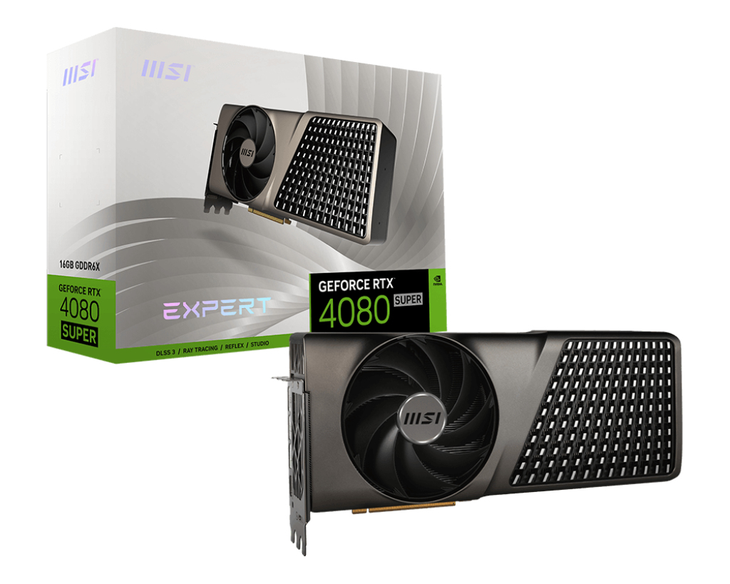 4711377187374 MSI GeForce RTX 4080 SUPER 16G EXPERT GAMING  Video Card  2610MHz Boost Clock, 16GB GDDR6X,DisplayPort x 3 (v1.4a),HDMI x 1