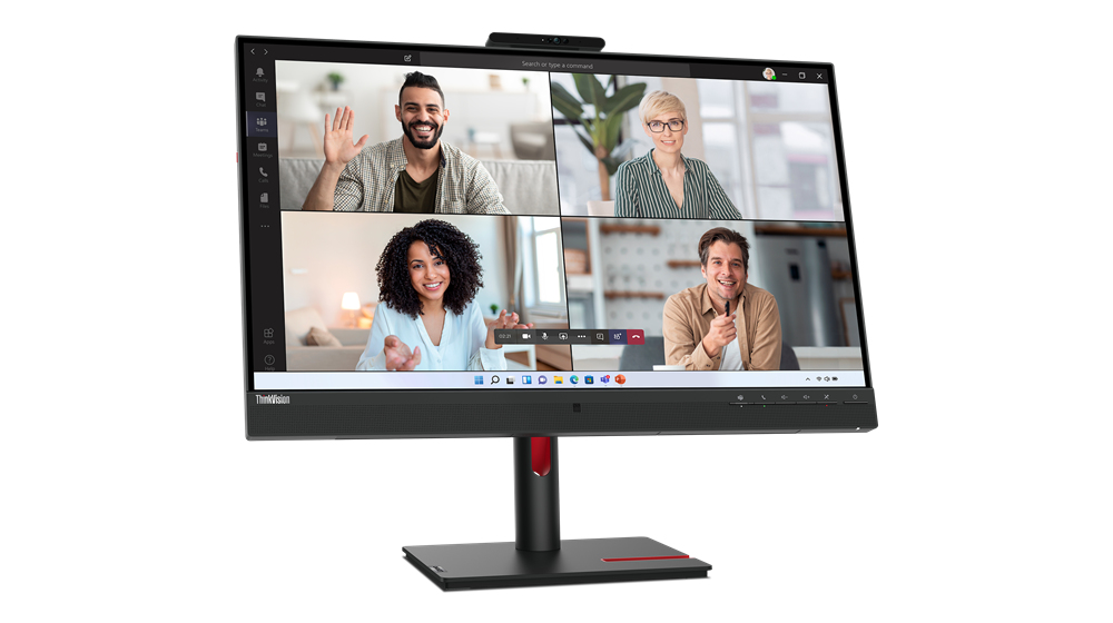 [196801781849] 196801781849 LENOVO ThinkVision T27hv-30 27" QHD Monitor IPS 2560x1440 16:9 Height Adjustable Tilt Swivel Pivot Webcam MIC Speaker DP HDMI USB-C LAN DP 4xUSB3 Hub