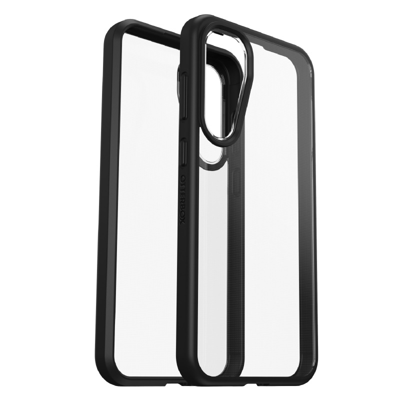 [840304747191] 840304747191 OtterBox React Samsung Galaxy S23 FE (6.4") Case Black Crystal (Clear/Black) - (77-94251),Antimicrobial,DROP+ Military Standard, 7 Years Warranty