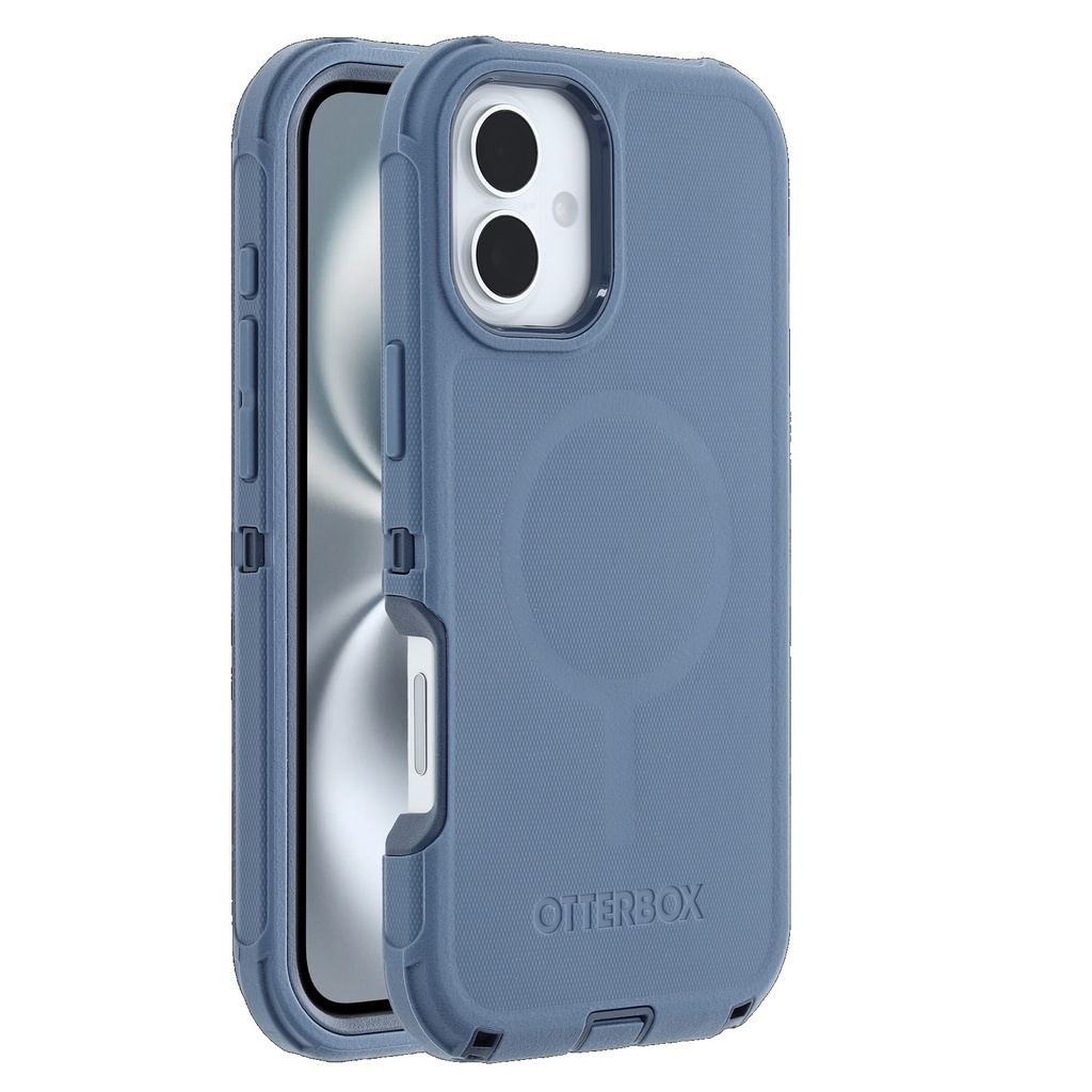 [840304767823] 840304767823 OtterBox Defender MagSafe Apple iPhone 16 Plus (6.7") Case Baby Blue Jeans - (77-95946),DROP+ 7X Military Standard,Tri-Layer, 7 Years Warranty