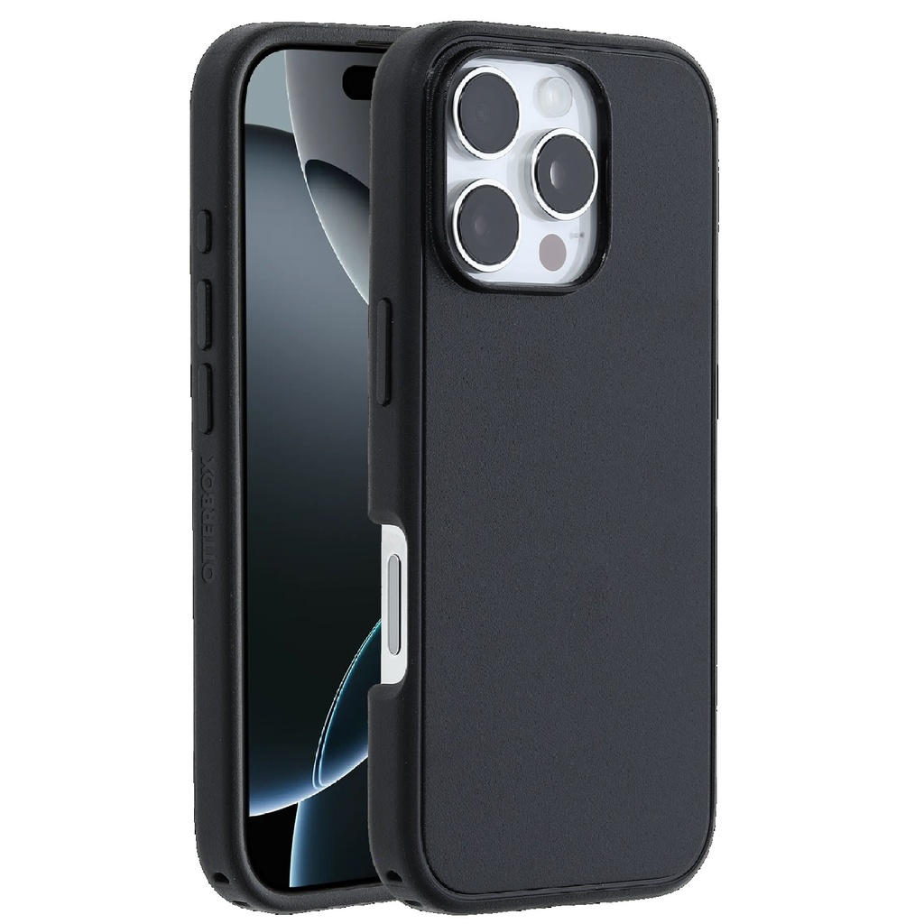 [840304773817] 840304773817 OtterBox Symmetry MagSafe Apple iPhone 16 Pro (6.3") Case Black - (77-96561), Antimicrobial, DROP+ 3X Military Standard, Raised Edge, 7 Years Warranty