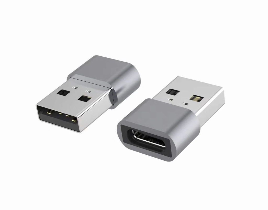 [9320652021187] 9320652021187 Astrotek USB-C to USB-A Type C Female to Type-A Male OTG Adapter 480Mhz For Laptop, Wall Chargers,Phone Sliver
