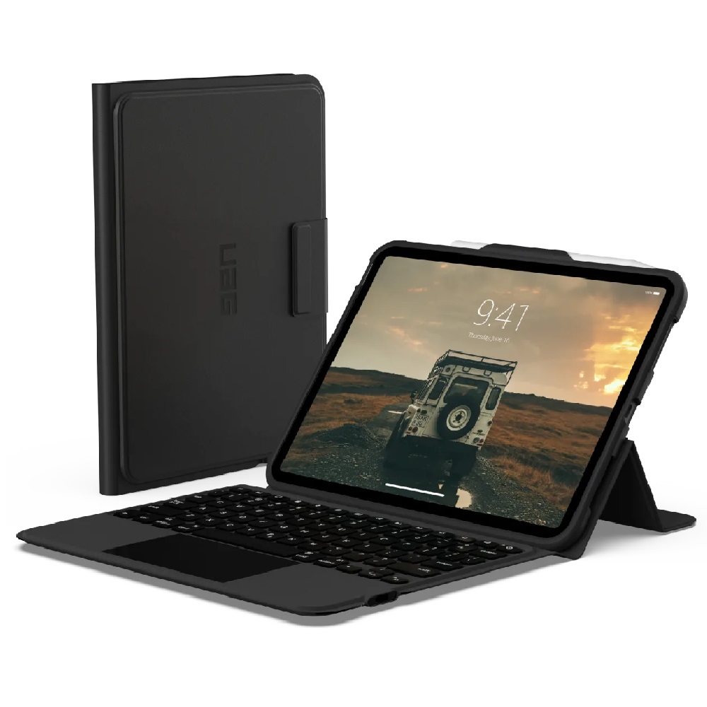 [840283911422] 840283911422 UAG Apple iPad (10.9") (10th Gen) Bluetooth Keyboard with Trackpad Rugged Case (English)- Black/Ash (124412114031), 1 Year Warranty