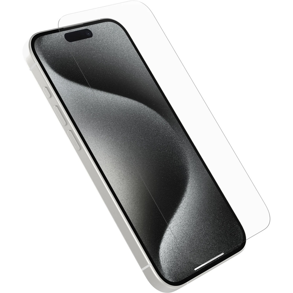 [840304743445] 840304743445 OtterBox Premium Glass Antimicrobial Apple iPhone 15 Pro (6.1") Screen Protector Clear - (77-93942),DROP+ 3ft Protection,Anti-Scratch,2 Years Warranty