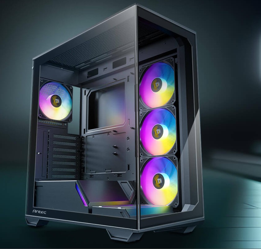 [761345100298] 761345100298 Antec C3 ARGB Black ATX,  270 Degrees View, 4x ARGB PWM Fans control, USB-C, 36CM top, 24cm Front. Cable Management, GPU 41.5 CM. Ultra Gaming Case