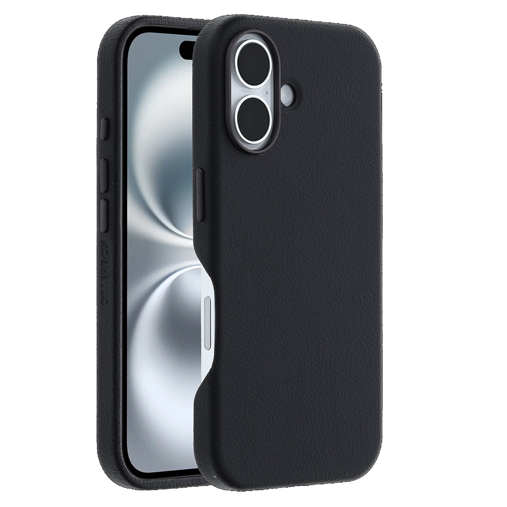 [840304771097] 840304771097 OtterBox Symmetry MagSafe Cactus Leather Apple iPhone 16 Plus (6.7") Case Black-(77-9628),DROP+ 3X Military Standard,Pocket friendly,7 Years Warranty