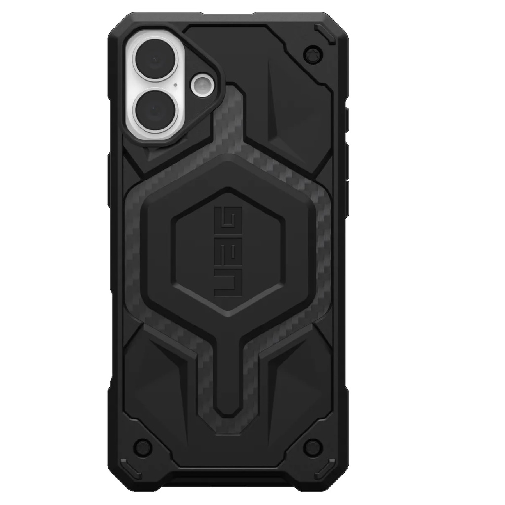 [840283914454] 840283914454 UAG Monarch Pro Apple iPhone 16 Plus (6.7") Rugged Case - Carbon Fiber (114455114242), 25ft. Drop Protection(7.6M), 10 Years Warranty