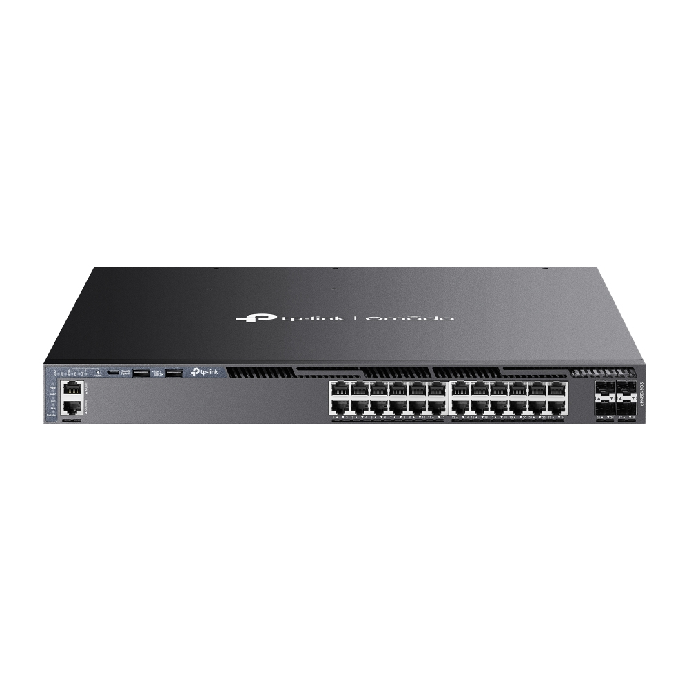 [4895252501438] 4895252501438 TP-Link SG6428XHP Omada 24-Port Gigabit Stackable L3 Managed PoE+ Switch with 4 10G Slots, Omada 24-PortGigabit Stackable L3 Managed PoE+ Switch with