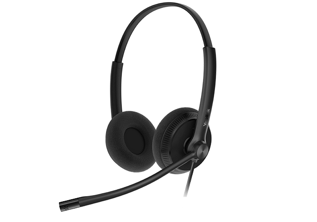 [6938818308657] 6938818308657 Yealink YHD342-LITE Wideband QD Dual Headset with Lightweight Foam Ear Cushion, for Yealink IP Phones, QD cord not included, Lightweight