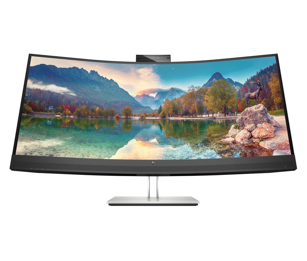 [195908729785] 195908729785 HP E34m G4, 34" WQHD CURVED, 21:9, 3440x1440, WEBCAM, SPEAKERS, USB-C (65W PD), DP+HDMI, RJ45, Tilt, Swivel, Height, 3 Yrs