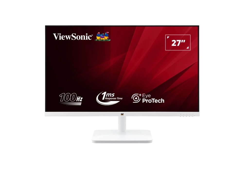[766907026900] 766907026900 ViewSonic 27” White, Super Clear IPS, 4ms 100hz, Ultra Slim Bezel, FHD, HDMI, VGA,  Adaptive Sync. VESA 100. 3Yrs AR. Office Business Monitor