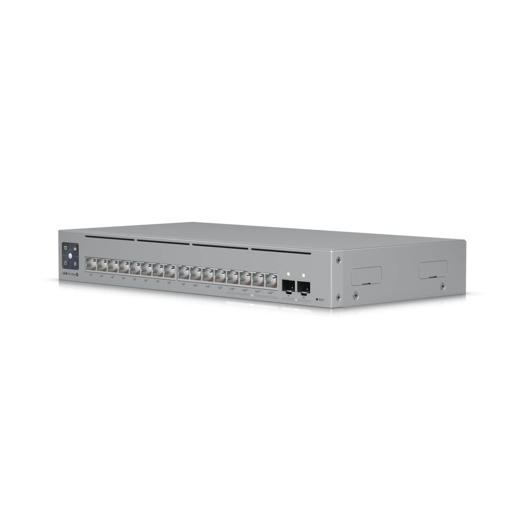 [810084694633] 810084694633 Ubiquiti UniFi Network,Pro Max 16 PoE Switch,16-port, Layer 3 Etherlighting, 2.5 GbE, PoE++ Output, Versatile Mounting Option,180W PoE, 2Yr Warr