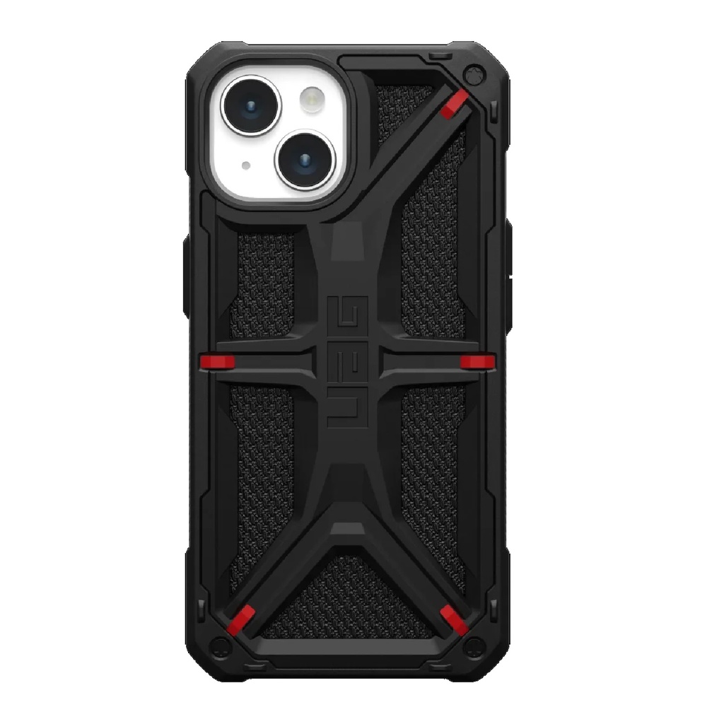 [840283909658] 840283909658 UAG Monarch Kevlar Apple iPhone 15 (6.1") Rugged Case - Kevlar Black (114289113940), 20ft. Drop Protection (6M), 10 Years Warranty