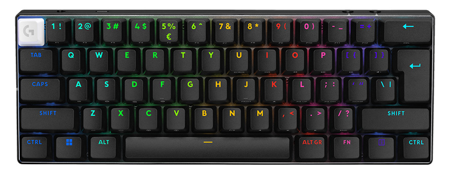 [97855188250] 97855188250 (LS) Logitech PRO X 60 LIGHTSPEED Wireless Gaming Keyboard -Black 2.4GHz LIGHTSPEED Bluetooth®, or USB wired connection 2-Year Warranty