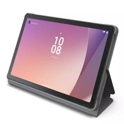 [196802988605] 196802988605 Lenovo Tab M9 Folio Case - Grey (ZG38C04869), All Around Protection, Brimless Style,Dual Mode Stand, Protective Film Include, 1 Year Warranty