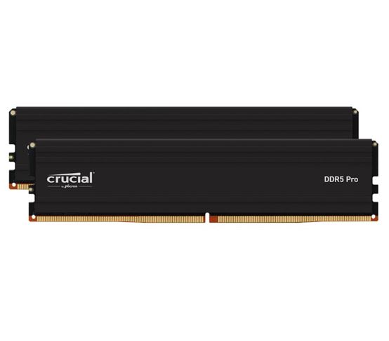 [649528937810] 649528937810 Crucial Pro 64GB (2x32GB) DDR5 UDIMM 5600MHz CL46 Black Heat Spreader Support Intel XMP AMD Ryzen for Desktop PC Gaming Memory