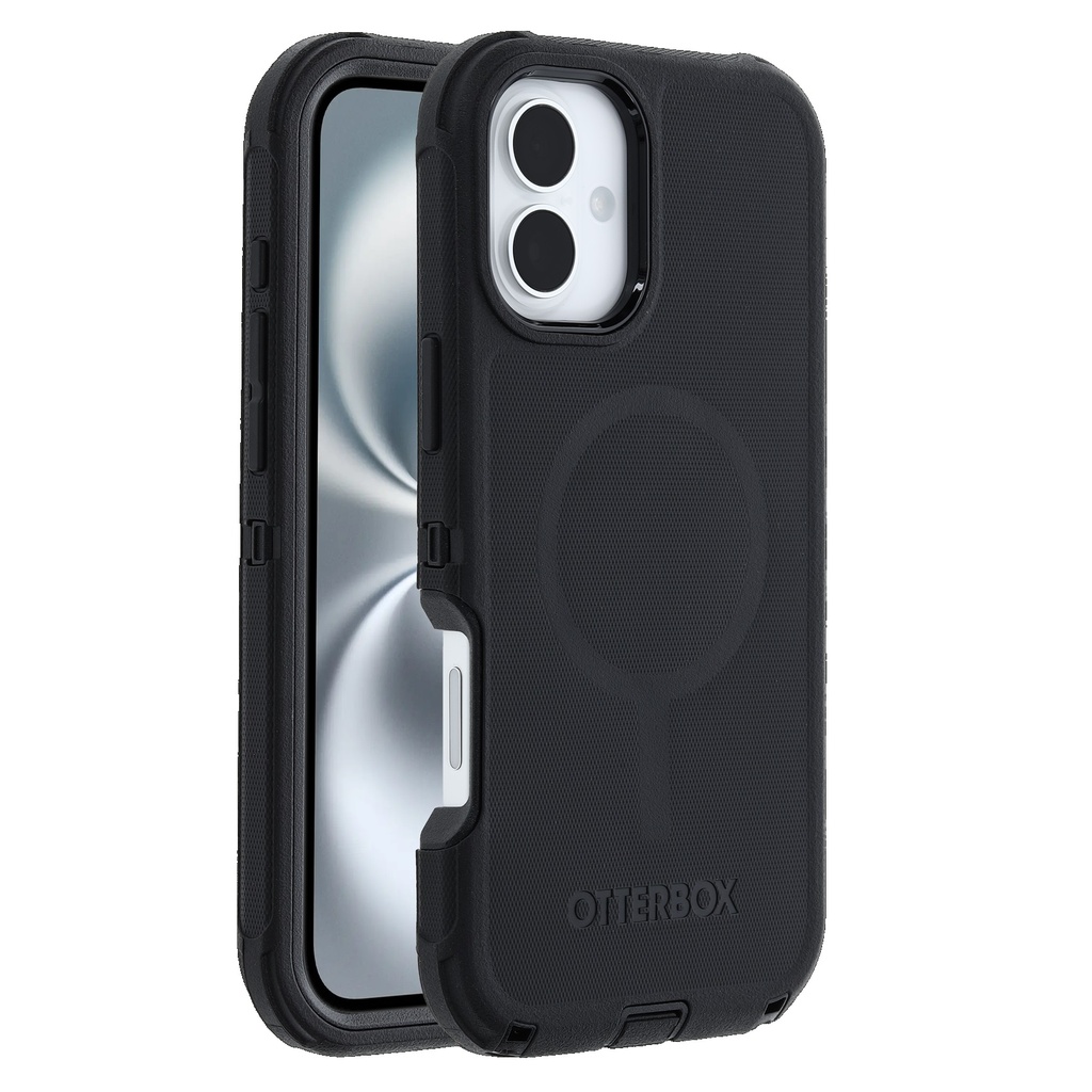 [840304767854] 840304767854 OtterBox Defender MagSafe Apple iPhone 16 Plus (6.7") Case Black - (77-95949), DROP+ 7X Military Standard, Port Covers, 7 Years Warranty