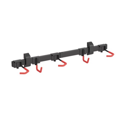 [6956745179324] 6956745179324 Brateck LBM09-03 CATCH-ALL WALL MOUNTED BIKE RACK FOR 3 BIKES (Black) (LS)