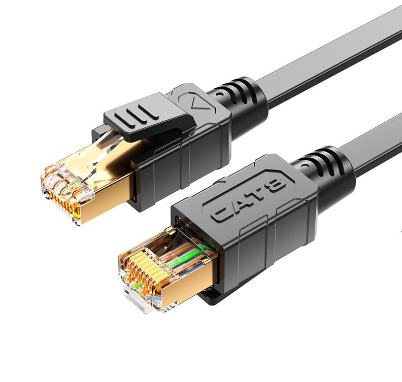 [754523501796] 754523501796 8Ware CAT8 Cable 0.5m (50cm) - Grey Color RJ45 Ethernet Network LAN UTP Patch Cord Snagless
