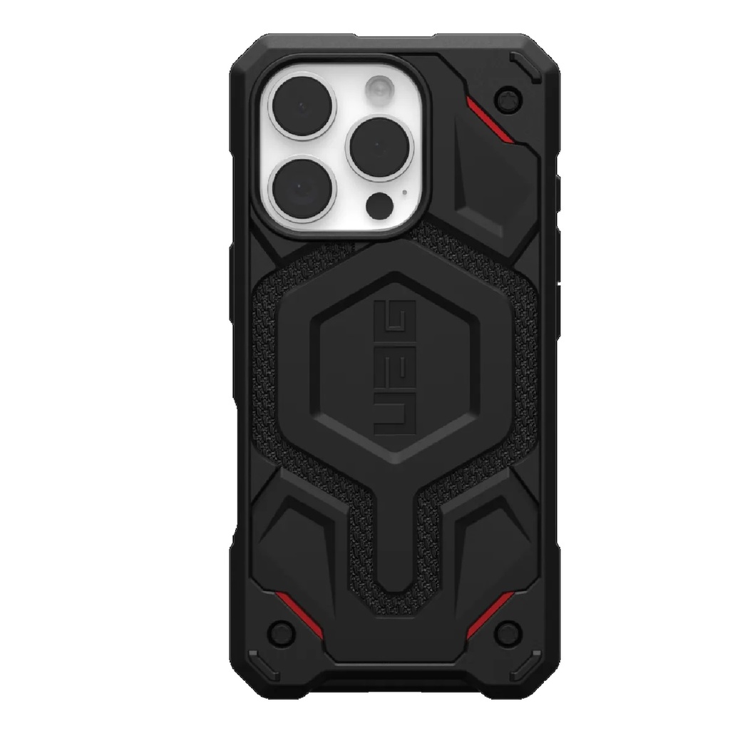 [840283914478] 840283914478 UAG Monarch Pro Kevlar Apple iPhone 16 Pro (6.3") Rugged Case - Kevlar Black (114456113940), 25ft. Drop Protection (7.6M), 10 Years Warranty