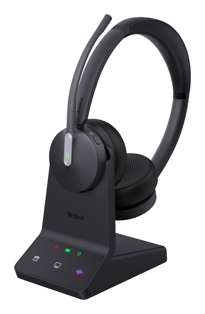 [6938818319585] 6938818319585 Yealink WH64 Dual UC DECT Wireless Headset, DECT  Bluetooth Wireless Technology,3-Mic Noise Cancellation,UC Certified, Charging Stands, Carrying Bag