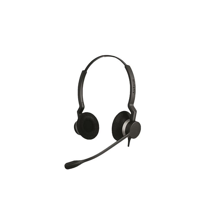 [SPJ-B-23-MS-D-A] SPJ-B-23-MS-D-A Jabra Biz 2300 Duo MS Teams USB-A Corded Headset, HD Voice, Air Shock Microphone, Freespin, Talk in Comfort, Wired Headsets, PeakStop