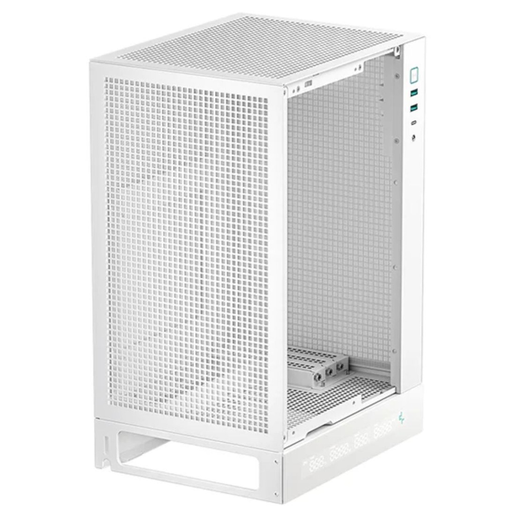 [6933412774211] 6933412774211 DeepCool CH170 DIGITAL WHT ITX Case, Digital Status Display, Extremely portable size, Abundant Airflow Ventilation, Mesh panels, Full sized air cooler