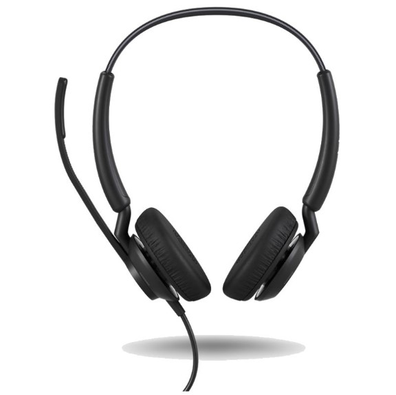 [SPJ-E-40-MS-S-A] SPJ-E-40-MS-S-A Jabra Engage 40 (Inline Link) MS Teams Stereo USB-A Corded Headsets,Lightweight  sturdy, Double the mic, Busylight, Hearing Protection, Audio Quality