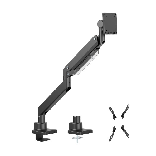 [6956745178259] 6956745178259 Brateck LDT80-C012 SUPER HEAVY-DUTY GAS SPRING MONITOR ARM For most 17"~57" Monitors, Matte Black(new)