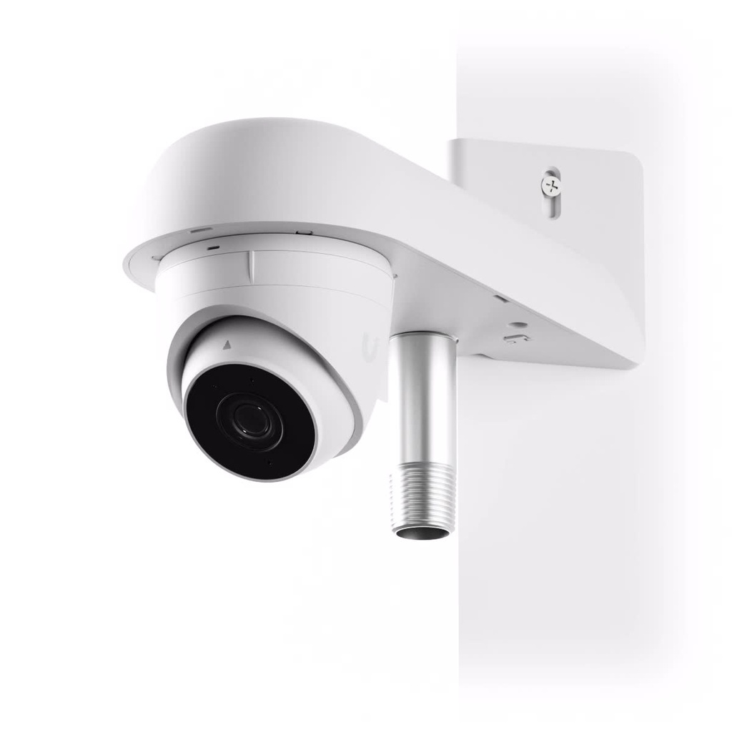[810084694374] 810084694374 Ubiquiti Camera Arm Mount, Arm Mount Accessory Attaches the G5 Turret Ultra Camera to a Wall/Corner/ Pole,Outdoor Waterproof,	IP66,  White, 2Yr Warr