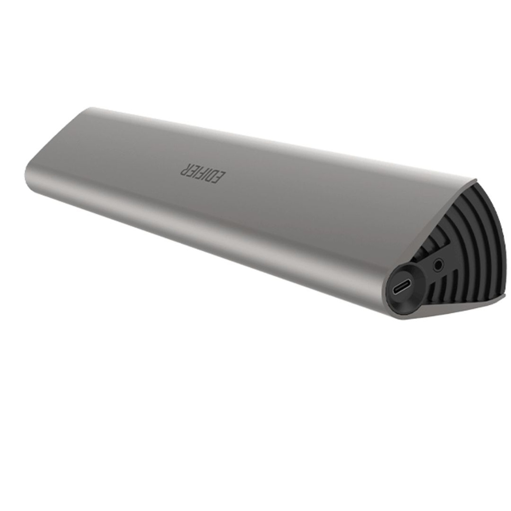 [6923520269808] 6923520269808 Edifier MF200 Portable/Tabletop Bluetooth Speaker - 10hr Battery life, Dual 4W Drivers, BT 5.0, AUX, USB-C Charging Portable Speaker-Grey