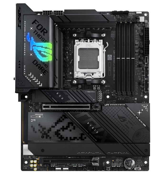 [4711387732052] 4711387732052 ASUS AMD ROG STRIX X870-F GAMING WIFI (AM5) ATX Motherboard 4x DDR5 192GB, 1x PCIe 5.0 x16 slot, 4 x M.2 slots, 2x SATA, Wi-Fi 7, 1 x HDMI, 1 x DP2