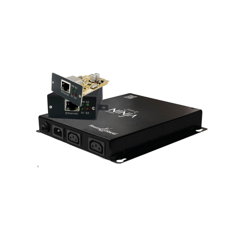[PSLN600N] PSLN600N PowerShield Ninja Slimline Network Ready Bundle (1xPSLN600 + 1x PSECB + 1xPSSNMPV1), 2x IEC Outputs, 5-year warranty