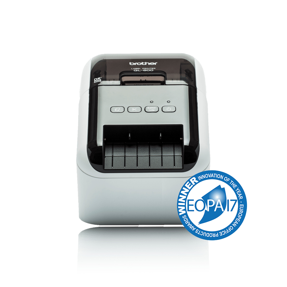 4977766775076 Brother QL-800 HIGH SPEED PROFESSIONAL PC/MAC LABEL PRINTER / UP TO 62MM WITH BLACK/RED PRINTING (*DK-22251 required)