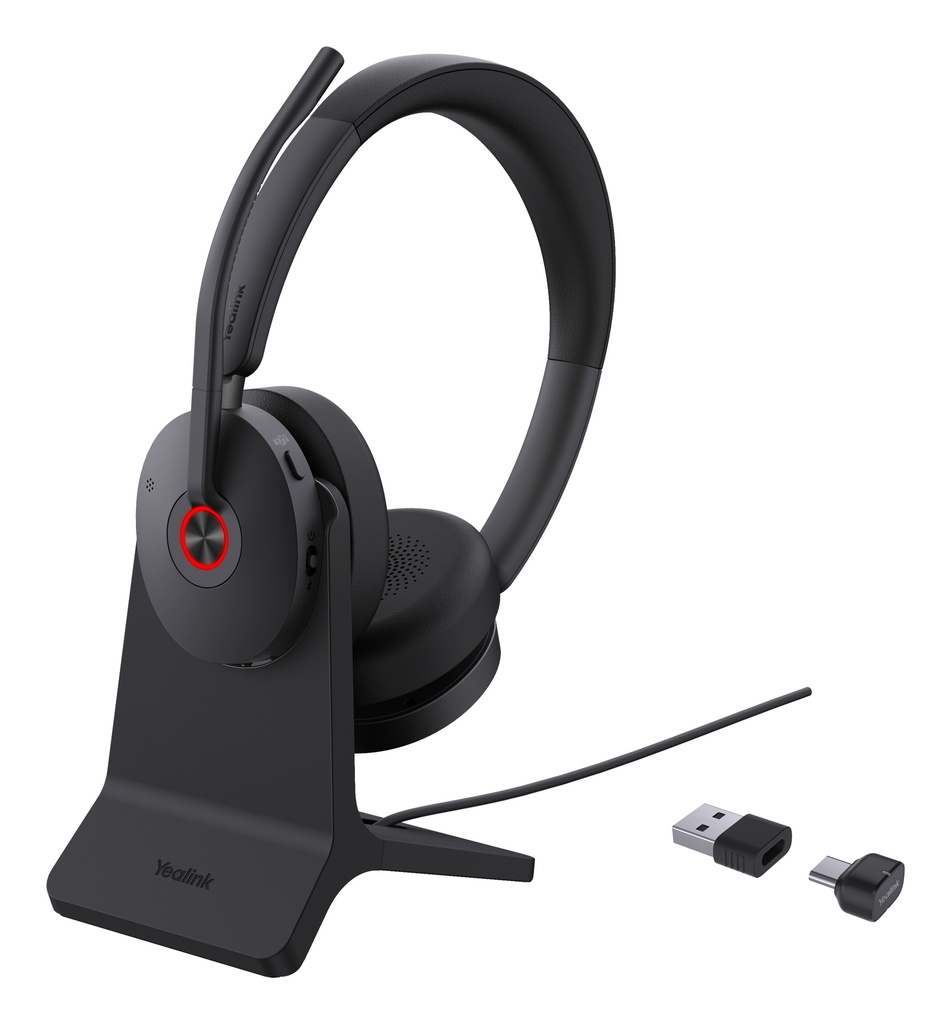 6938818320390 Yealink BH74 with Stand Teams USB-C/A Bluetooth Headset, Active Noise Cancellatio, Acoustic Shield, Wireless range 50 m, talk time of up to 32 hours