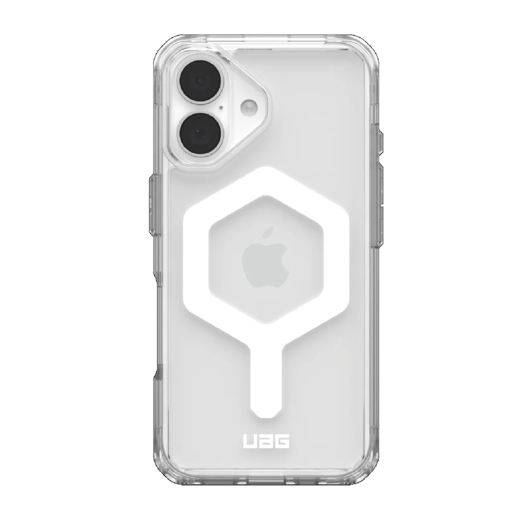 [840283915277] 840283915277 UAG Plyo MagSafe Apple iPhone 16 (6.1") Rugged Case - Ice/White (114482114341), 16ft. Drop Protection (4.8M), Armored Shell, 10 Years Warranty