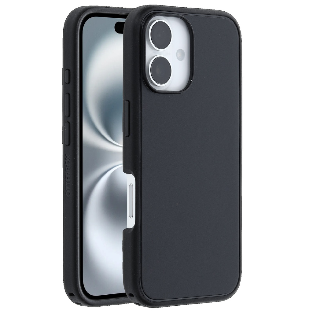 [840304773435] 840304773435 OtterBox Symmetry MagSafe Apple iPhone 16 Plus (6.7") Case Black - (77-96523), Antimicrobial, DROP+ 3X Military Standard, Raised Edge,7 Years Warranty