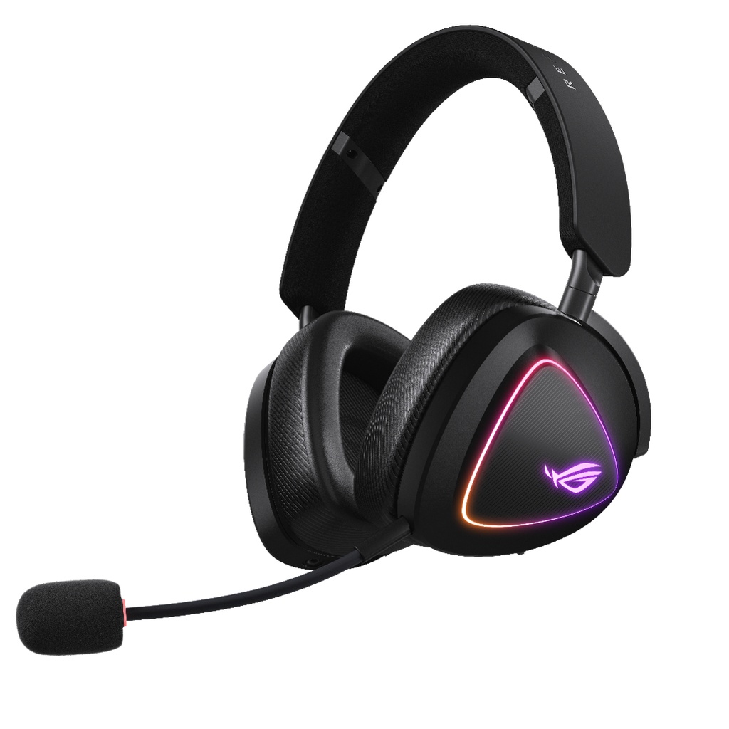 4711387604847 ASUS ROG DELTA II Tri-mode Wireless Gaming Headset, ROG SpeedNova, 50mm Titanium Drivers, Up to 110-hour Battery Life, 318g, BT/2.4G/3.5mm, Aura Sync