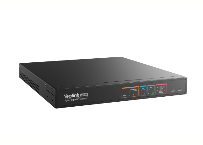 [6938818319677] 6938818319677 Yealink AP08 Dante Digital Signal Processor (Rack Mount), that aims to enhance your meeting experience with its exceptional automation capabilities