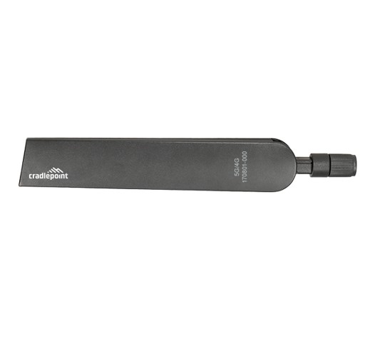 [810007800752] 810007800752 Cradlepoint Cellular Antenna, Charcoal, 600MHz - 6GHz, SMA, Used with E100, E300, E3000, MC400, 1200M-B modems, S700 / S750, R920