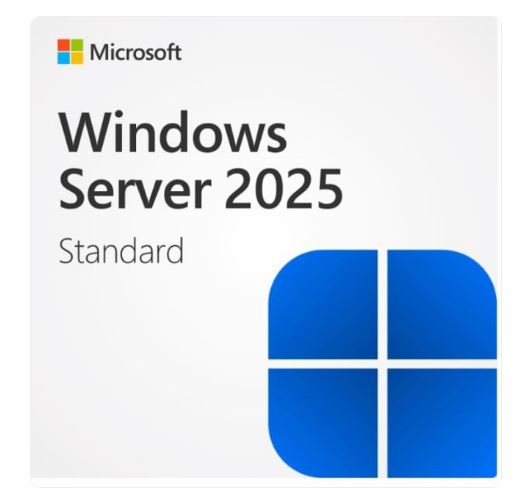 [196388489107] 196388489107 Microsoft Windows Server Standard 2025 English 1pk DSP OEI 16 Core NoMedia / Product Key in pack (APOS) Add License