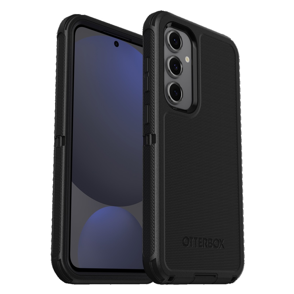 [840304780198] 840304780198 OtterBox Defender Samsung Galaxy S24 FE 5G (6.7") Case Black - (77-97095), DROP+ 7X Military Standard, Multi-Layer,Included Holster, 7 Years Warranty