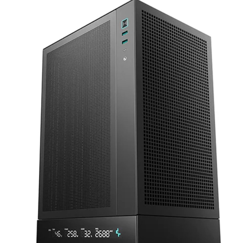 [6933412774228] 6933412774228 DeepCool CH170 DIGITAL ITX Case, Digital Status Display, Extremely portable size, Abundant Airflow Ventilation, Mesh panels, Full sized air cooler sup