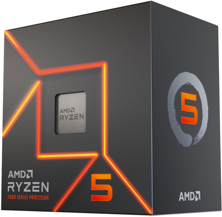 [730143314572] 730143314572 AMD Ryzen 5 7600 6 Cores / 12 Threads, 65 watts, Max Freq 5.2Ghz, 38MB Cache, Wraith Stealth Cooler  Radeon Graphics